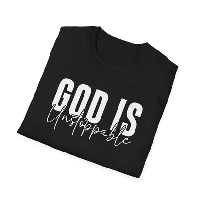 WOMENS God Is Unstoppable Unisex Softstyle T-Shirt - Inspirational Casual Tee for Faith, Church Events, Gift for Christian Friends, [...]