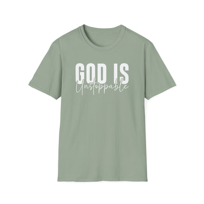 WOMENS God Is Unstoppable Unisex Softstyle T-Shirt - Inspirational Casual Tee for Faith, Church Events, Gift for Christian Friends, [...]